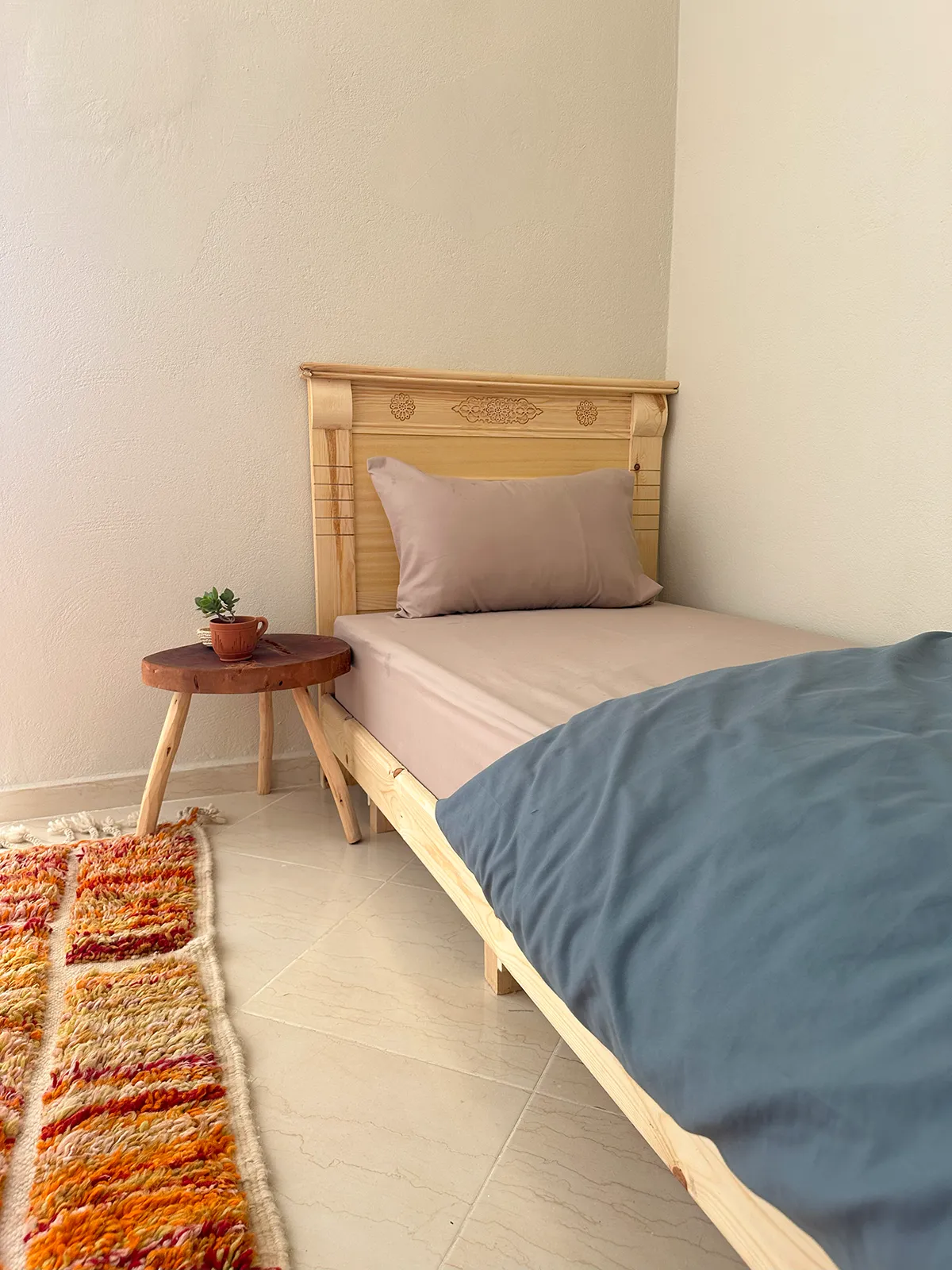 Shared Bedroom at Taghazout Surf Villa with sea view and direct pool access for all-inclusive Moroccan surf stay